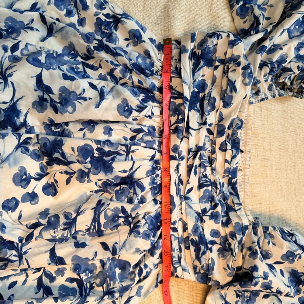 Abercrombie & Fitch Blue and White Floral Mini Dress - Picture 8 of 14